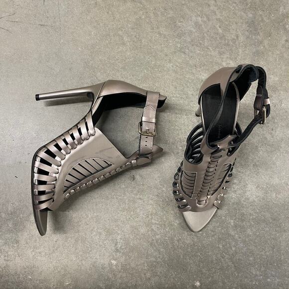 Proenza Schouler Women's Metallic Spartan High Heels Shoes Size 40 - Picture 9 of 12